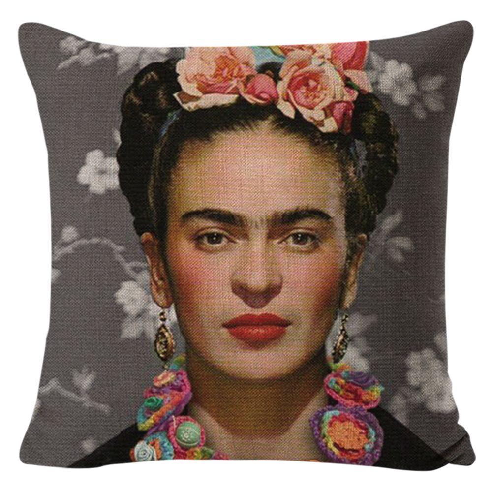 Kissenbezug Frida Kahlo Zierkissen Heim Sofa Kissen
