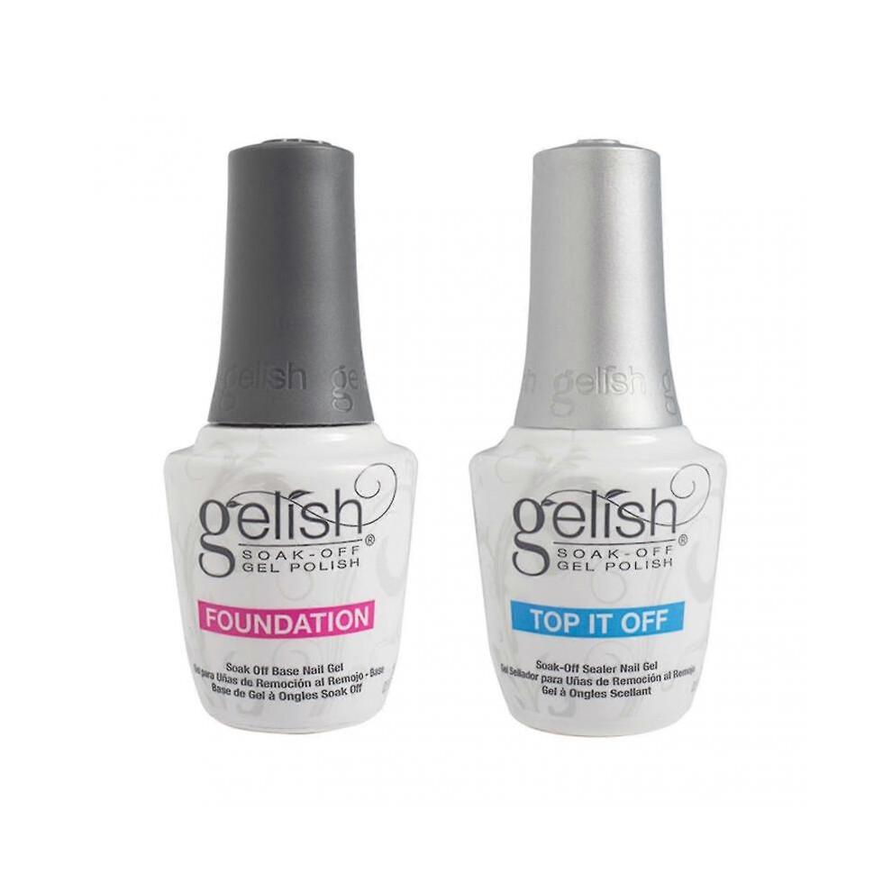 Set di 2 smalti Top Sealer a lunga durata Base Foundation Soak Off per principianti
