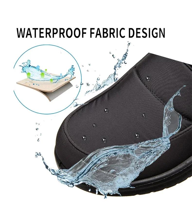 Neue Damenstiefel Wasserdichte Schneestiefel für Winterschuhe Damen Reißverschluss Stiefeletten Winter Botas Femininas Warm halten Botines Damen