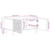 Coffee Table Brown 80 X 50 X 40 Cm Solid Mango Wood