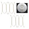 2 Pieces Plate Hangers Wall Mount Display Holder Golden Decorative Tray Dish Wire Hanger Holders