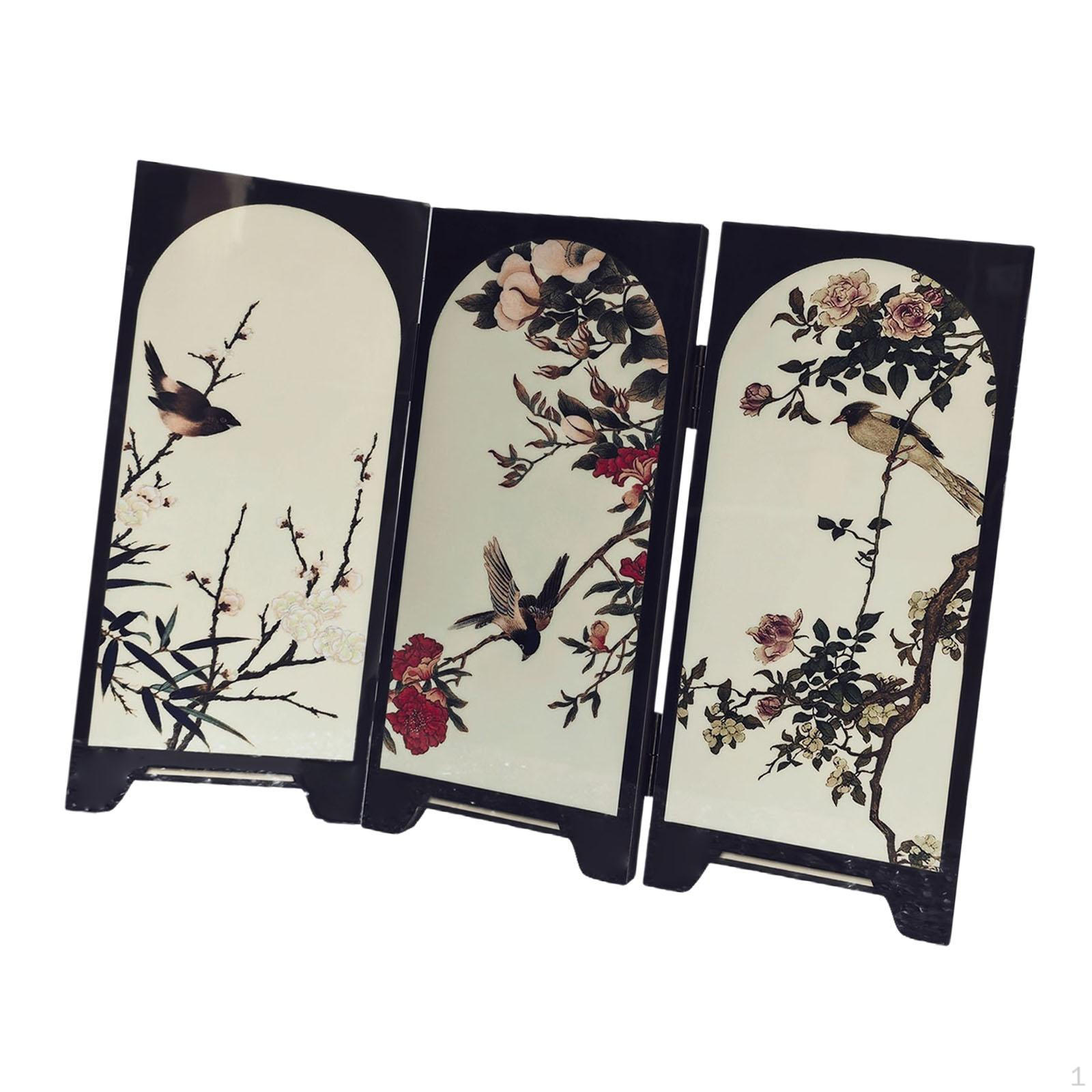 

Мини складной экран-перегородка из 3 панелей для дома Style B