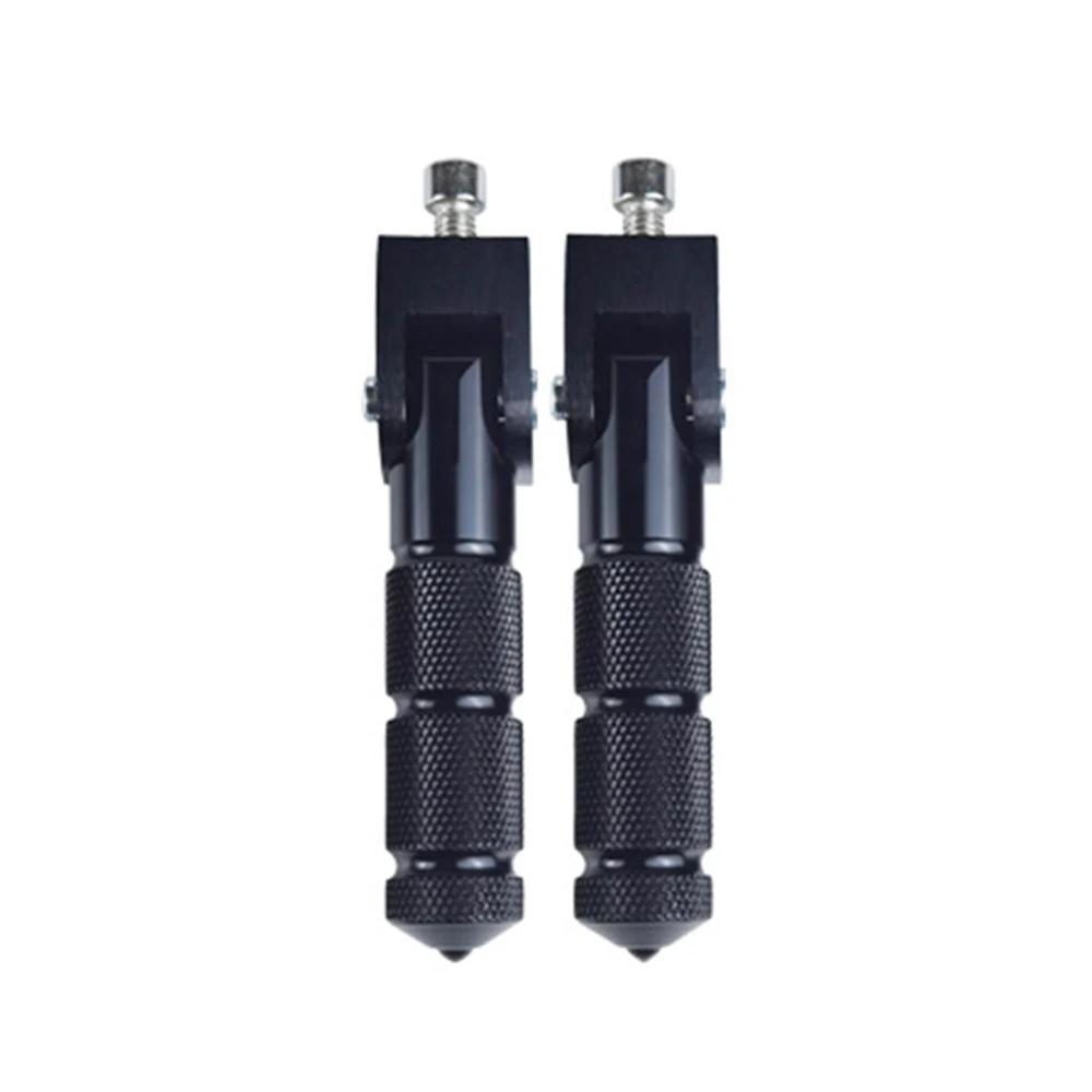 8mm Universal Pedals Folded Footrest Footpeg Compatible For Motorcycles Bicycles Electric Vehicles Mopeds Karts Scooters Parts