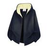 Dragon Spirit Men's Velvet Thick Winter Color Block Hoodie - Warm, Loose Casual Outerwear