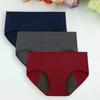 Low-rise High Elastic Waterproof Layer Cotton Crotch Menstrual Panties Women Leakproof Physiological Period Solid Color Briefs