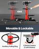 VEVOR Transmission Jack,0.75 Ton/1660 Lbs Capacity Hydraulic Telescopic Transmission Jack, 2-Stage Floor Jack Stand with Foot Pedal