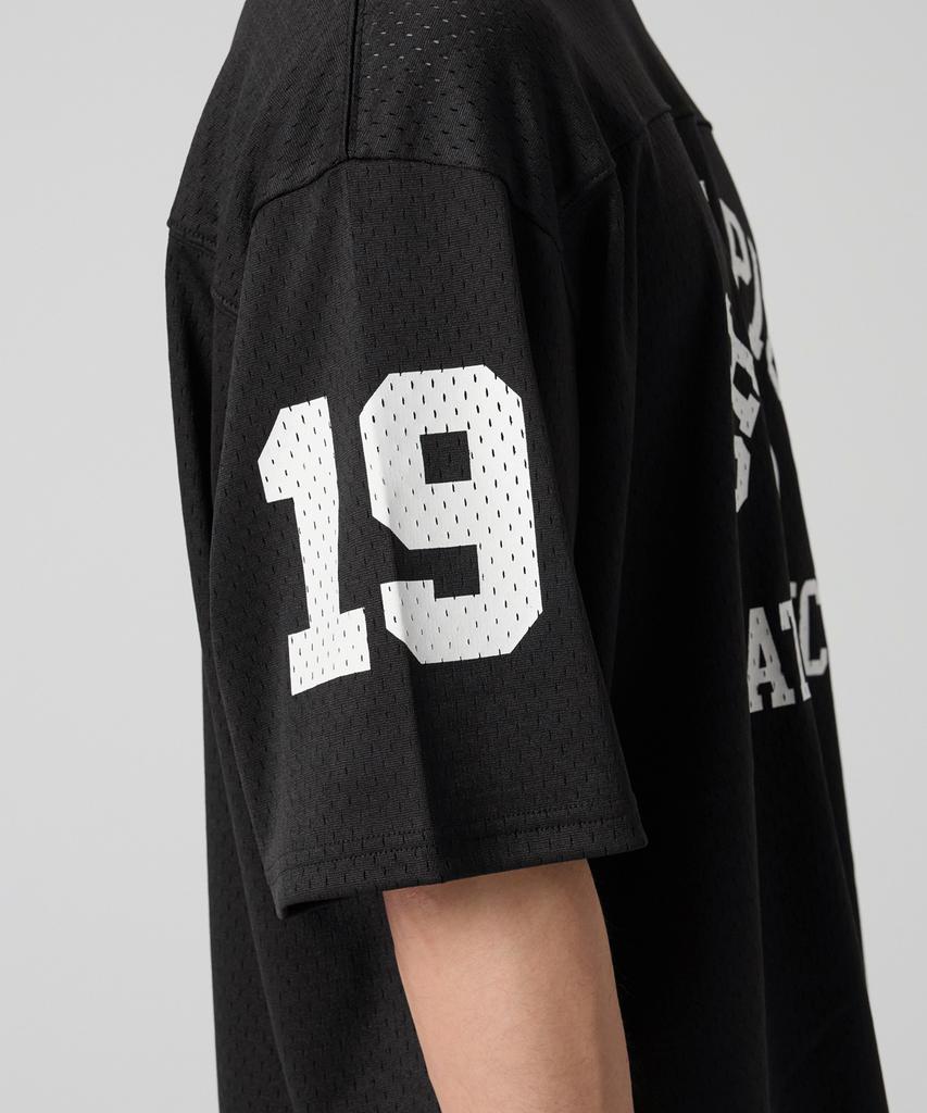 CHAMPION College Mesh Football Jersey T-Shirt Black