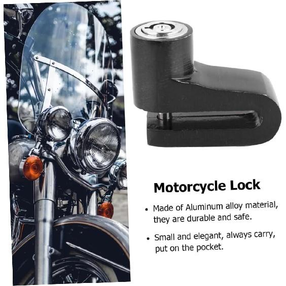 BESPORTBLE 1pc Disc Brake Lock Brake Lock Disc Brake Lock for Motorcycle Wheel - Alarm Aluminum Alloy Scooter