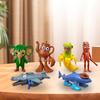 Italienisches Brainrot Actionfiguren-Set Tung Tung Sahur Tralalero Tralala Bombardino Crocodilo Figuren Modell Dekor Spielzeug Geschenke