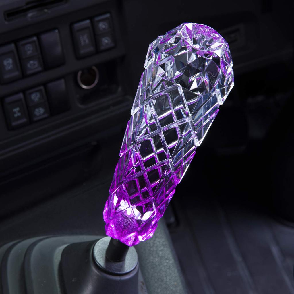 Miyabi Miyabi Original Shift Knob for Trucks Miyabi 180mm - - Clear/Purple, 10/12x1.25, 12x1.75 (MI-MIN180-PU)