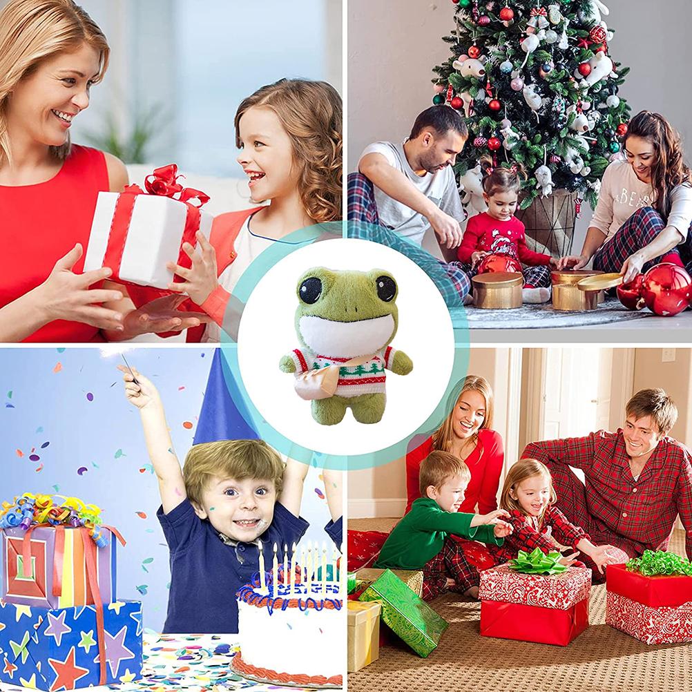 11.8 IN Frog Plush Toys Cute Plush Stuffed Doll Toy Cartoon Animal Toy Gift for Children Girls Friends
