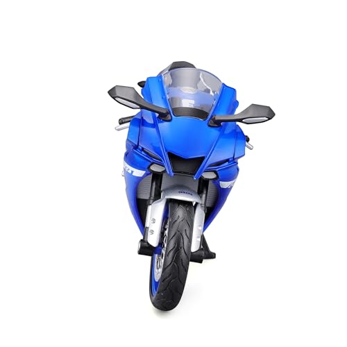 Maisto 1/12 Scale Yamaha 2021 YZF-R1 Blue / Diecast Model Car, Motorcycle, Finished Model 21847