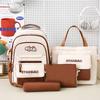 Four-Piece Backpack Set Children's Large Capacity Backpack Junior High School Student Schoolbag College Style Backpack