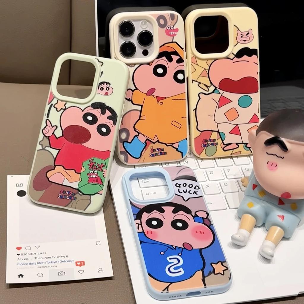 Cute Crayon Shin-chan for iPhone Apple 16/17 Promax Phone Case 15 Liquid 13 Cute 14 Soft