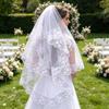 Yousheng Lace Veil Short Face Covering Retro Style Halloween Head Accessory with Exquisite Lace Binding Comb Veil for Gothic Bridal Lolita