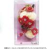 Hair Accessory Set for Furisode and Ceremonies Featuring Red Flowers Two-piece (long-sleeved Kimono) Coming-of-age (wk-077) Tsumami-zaiku (red)