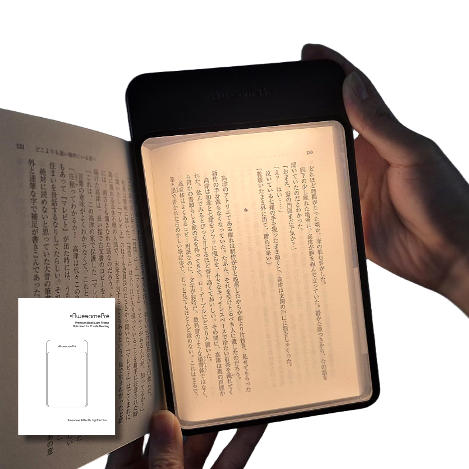 

AwesomePré Booklight, LED Reading Light, USB Rechargeable, Warm or Cool Tone, Cordless, Portable, Booklight (Warm LED)