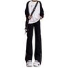 Mens Slim Fit Flared Jeans Washed Denim High Street Style Clean Aesthetic Casual Pants