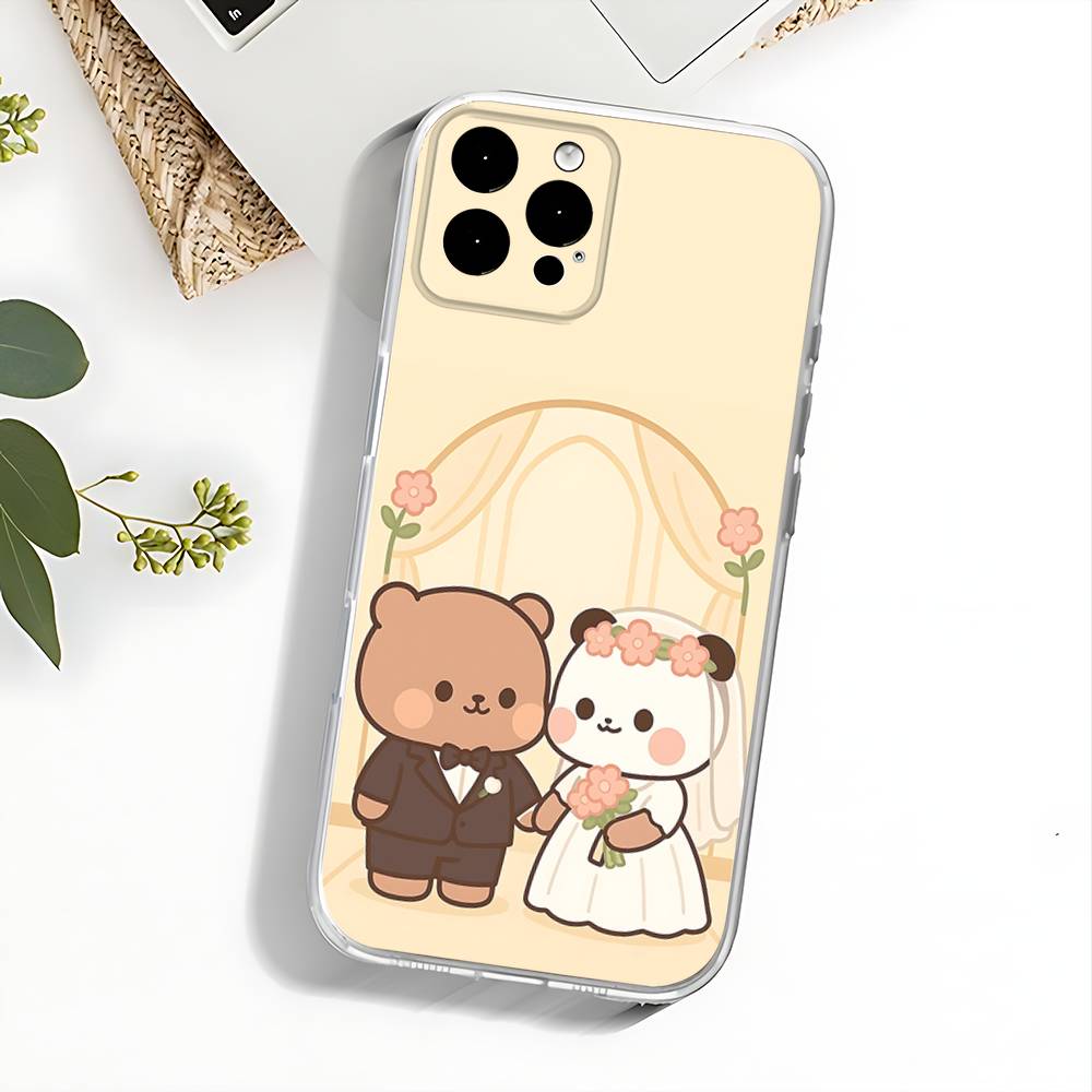

Cartoon Cute BuBu DuDu Phone Case For iPhone 17,16,15,14,13,12,11 Pro,Max,Plus,X,XS,XR,SE4,E Mini Transparent Soft Cover iPhoneXR