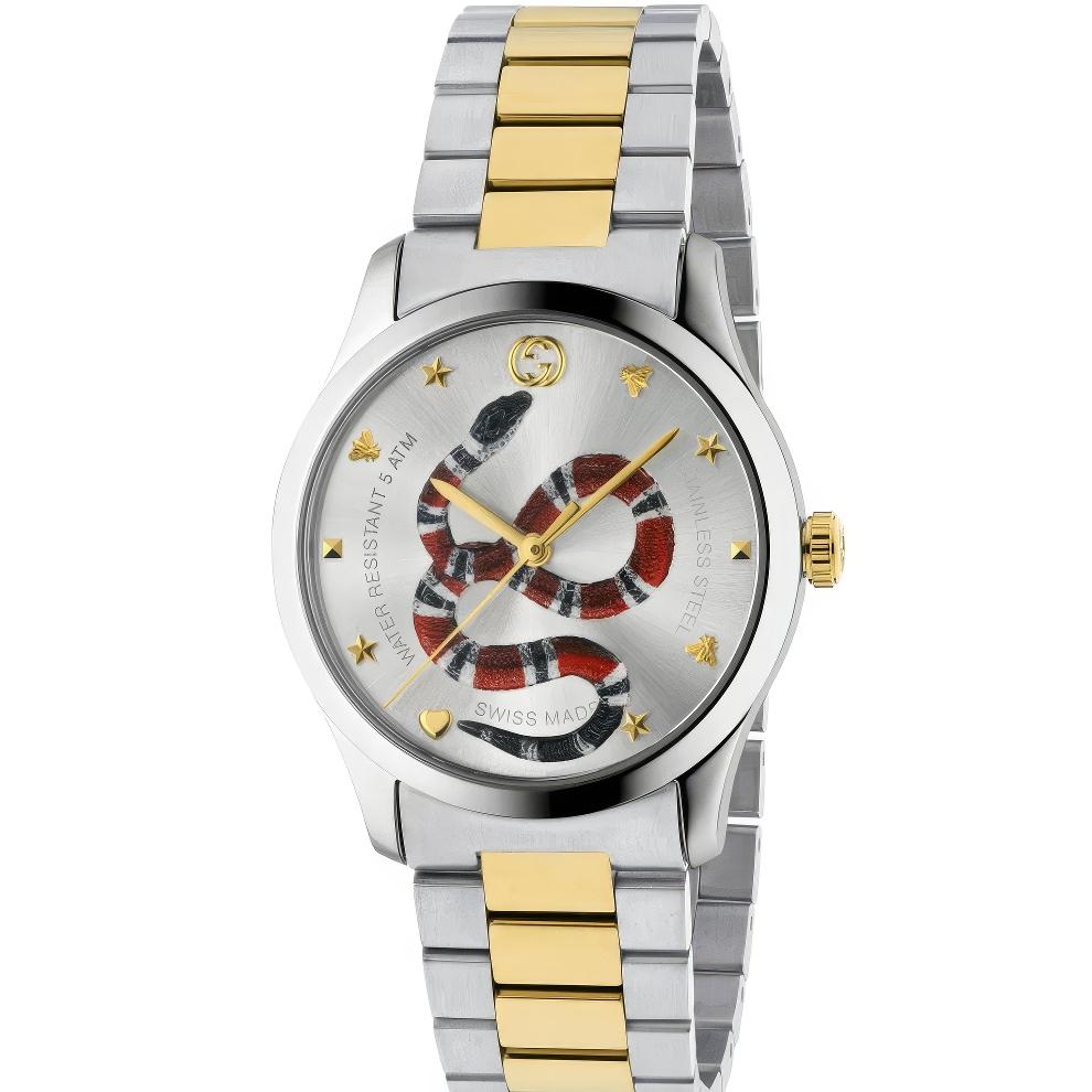 Gucci YA1264075 Pánské hodinky G-Timeless ve dvoubarevném provedení