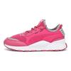 Women's Pink White RS-0 Optic Pop Mesh Low Top Casual Shoes 367680-03