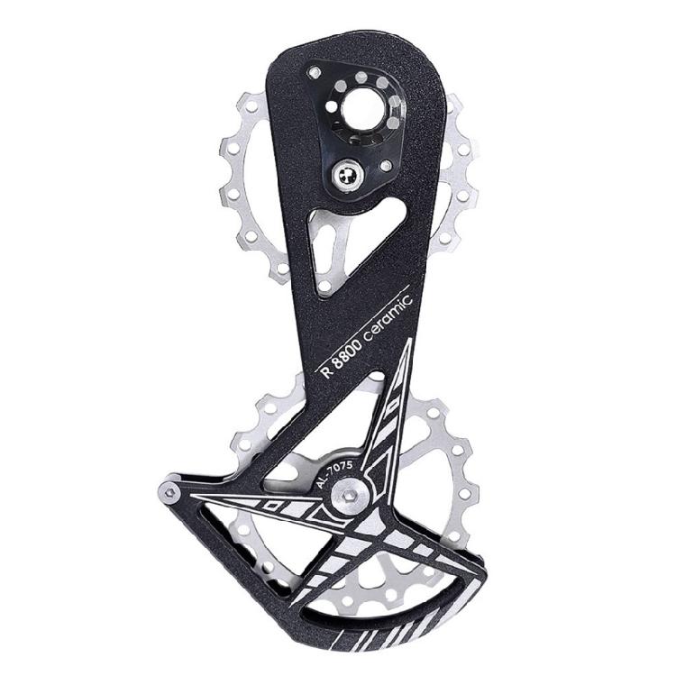 Low Frictions 16T Bike Rear Derailleur Pulley Systems, Aluminum with Ceramic Bearing for R8000 R8800 5800 Climbing Ease