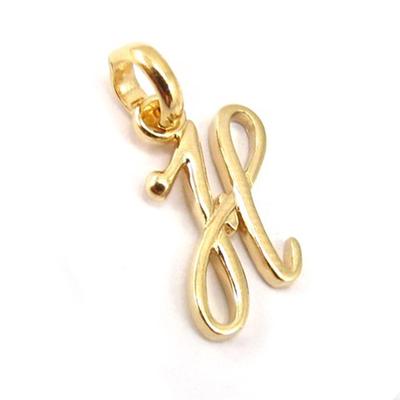 [K3661] - Gold Plated 'Letter H' Pendant