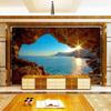 3D Tapete Stereo Küstenlandschaft Wandbild Riffhöhle Fresko Wohnzimmer Schlafzimmer Raumvergrößerung Hintergrund Tapete