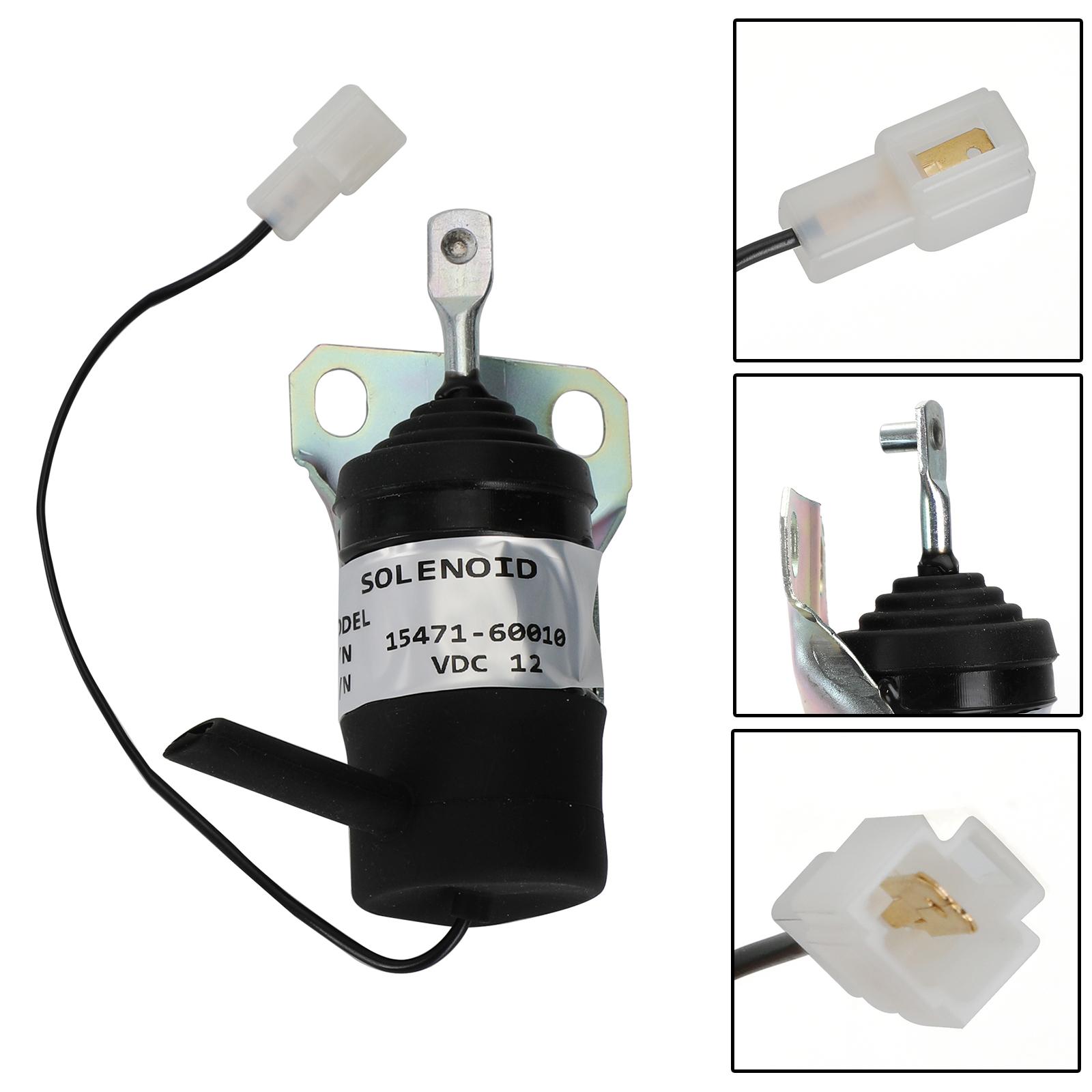 

15471-60010 Fuel Shutoff Solenoid For Kubota 052600-1000 052600-1001 12V