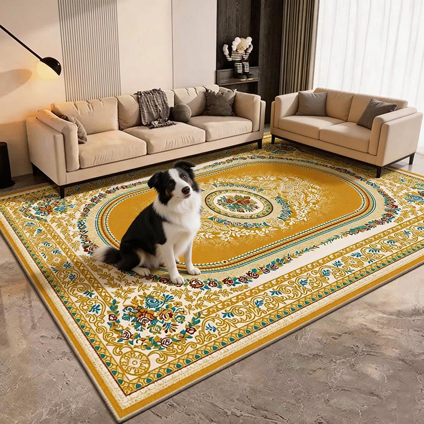 Dirt-Resistant, Washable, Non-Slip Large Area Carpet for Living Room or Bedroom