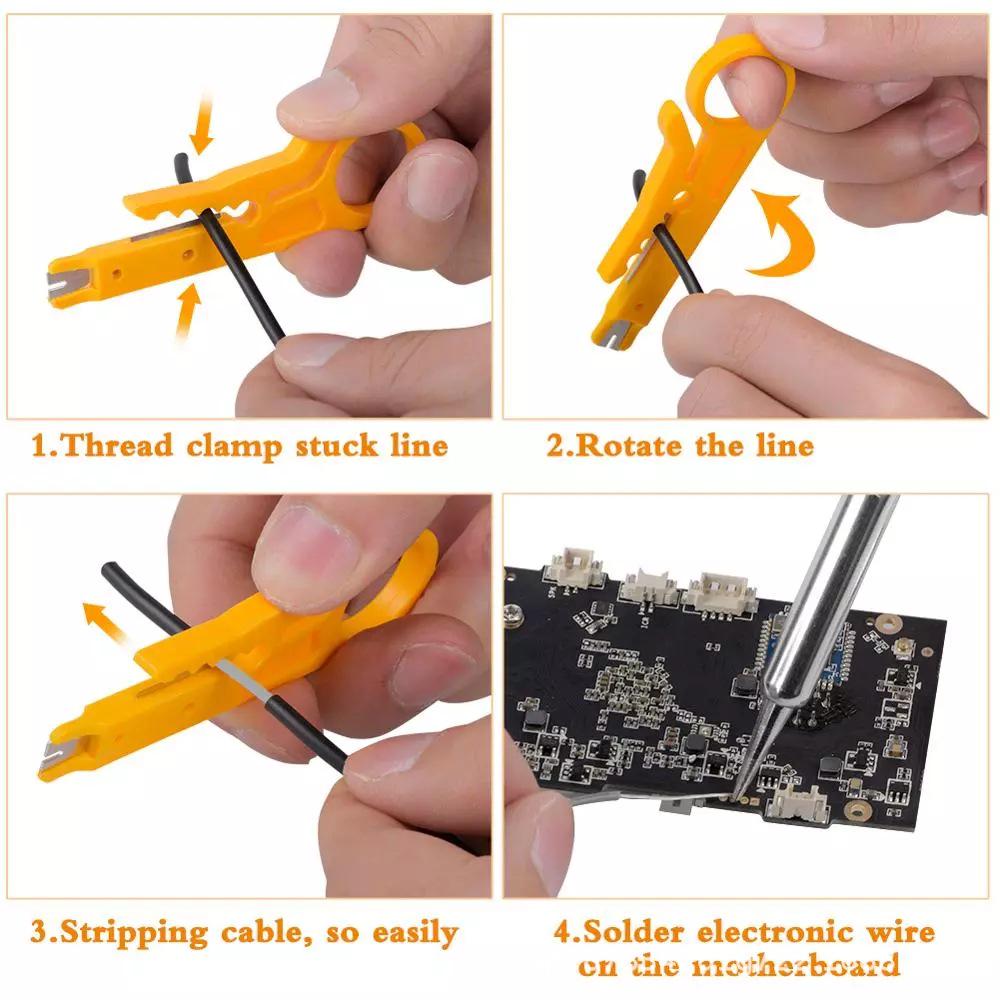 60W Adjustable Temperature Electric Soldering Iron Set with Multimeter Display for 220V/110V