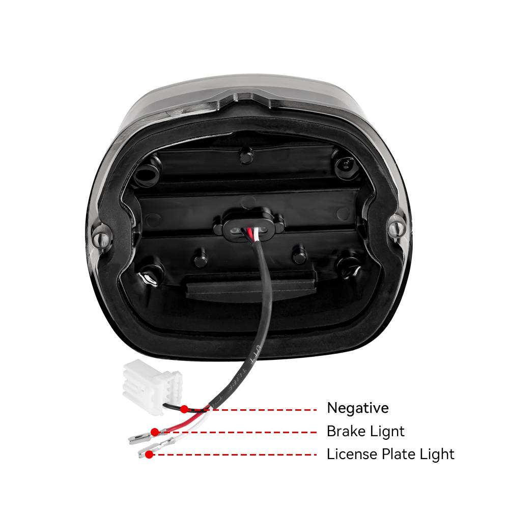 Motorcycle Brake Tail Light For Harley Dyna Fat Boy FLSTF Night Train FXSTB Softail Sportster Road King Electra Glide Road Glide