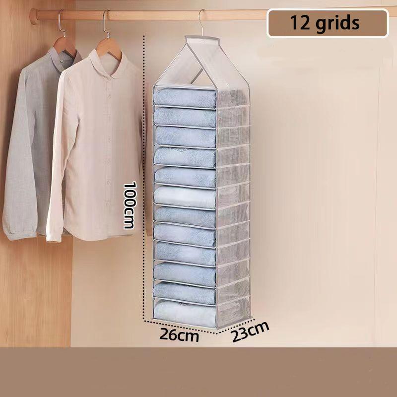 

1 шт. Подвесная сумка для хранения в гардеробе, органайзер для одежды, прозрачная сумка для обуви, футболок, нижнего белья, подвесной органайзер для шкафа
