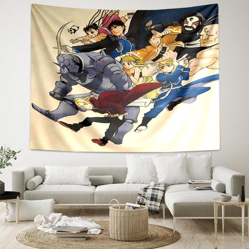 1pc Fullmetal Alchemist Tapestry, Living Room, Bedroom, Office, Party Decor, Ideal Festive Gift