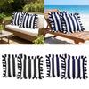 Luxury Striped Throw Pillow Cover Set Of 2pcs Invisible Zippered Design Pillowcase For Sofa Bed Outdoor Indoor Decors