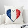 Flagge Frankreich Flagge Kissenbezug Natürliches Leinen Kissenbezug Set All-in-One Dekoration für Sofa Schlafzimmer Stuhl