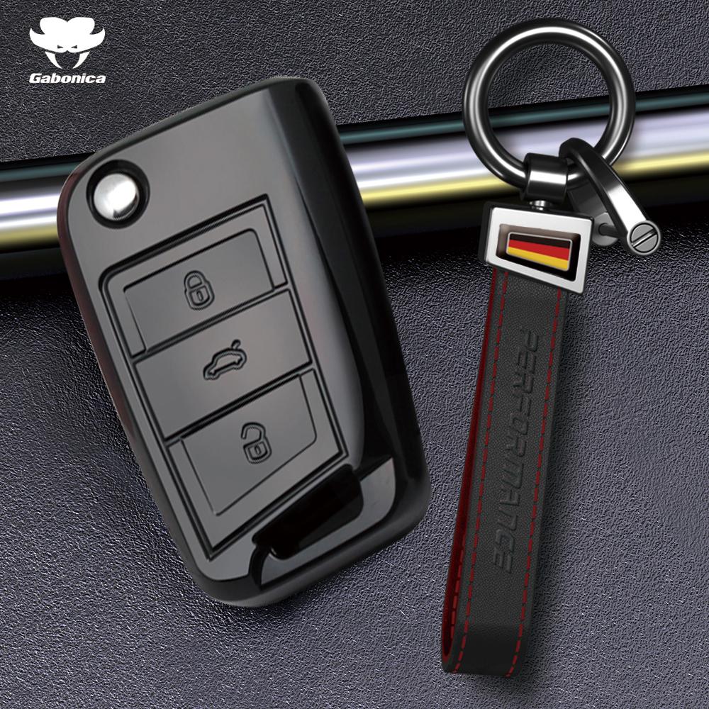 For Vw Volkswagen Polo Golf 4 5 6 7 T5 Mk7 Tiguan Passat B6 B5 Skoda Octavia A5 A7 Seat Leon Fr 2 Ibiza Ateca Car Key Case Cove