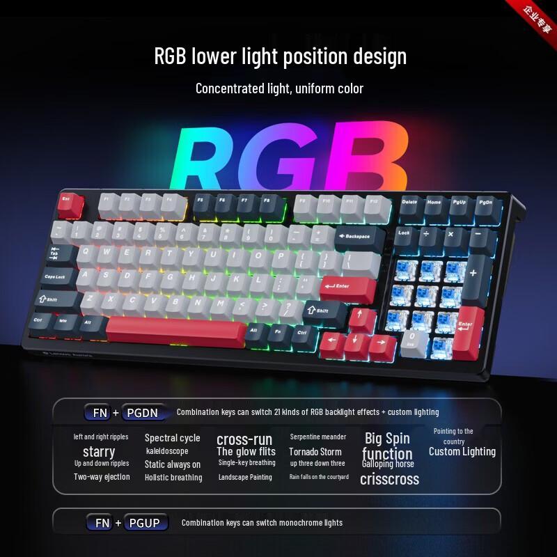 Lenovo Aurora GK10 Tri-Mode Hot-Swappable Mechanical Keyboard & Mouse Combo