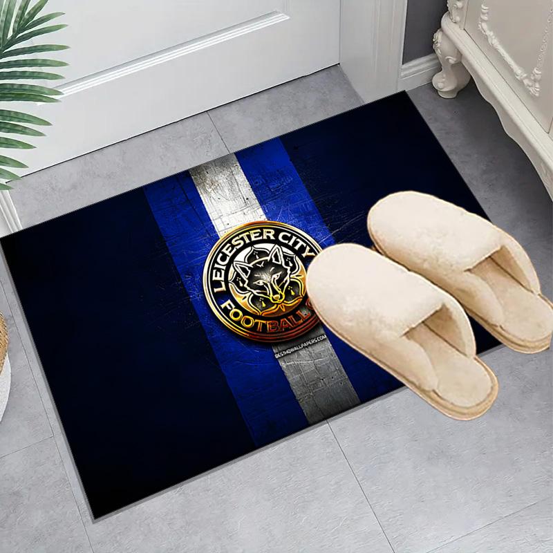 1PC Leicester Football Club Crest Floor Mat for Living Room, Game Rooms, Office, Bedroom, Office Floor Mat Playful Design, Christmas fan gifts