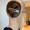 Elegant Duckbill Horizontal Ponytail Hair Clip - Temperament Shark Hairpin for Secure Back of Head Styles