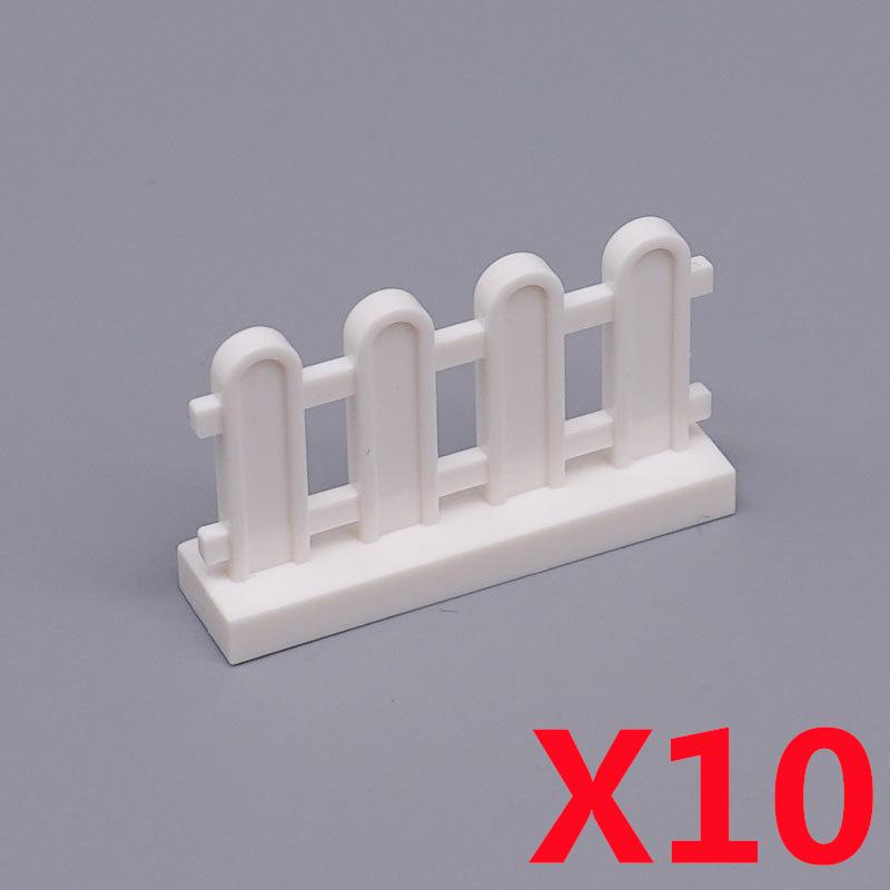 MOC DIY Accessori Parti Piastra Scena Città Blocchi da Costruzione Tronco d'Albero Recinzione Ringhiera Lampione Stradale Semaforo Base Giocattolo A037