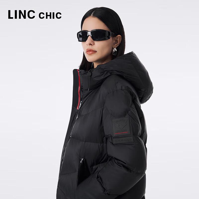 Jin Yujie Damen Lange Daunenjacke mit Kapuze