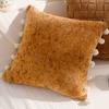 Simple Living Room Throw Pillow Luxurious and Sophisticated Brown Throw Pillow Retro Sofa Throw Blanket Bedding Cushion Plush