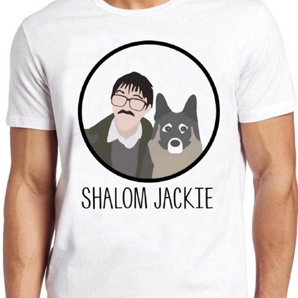 

Футболка 230GSM 100% хлопок Футболка Shalom Jackie Футболка Friday Night Dinner Wilson Cool Gift Tee 251 XS белый