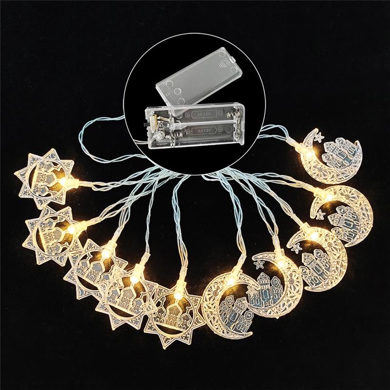 New Led Light String Lovely Star Moon Light String Home Decoration Holiday Birthday Party Supplies