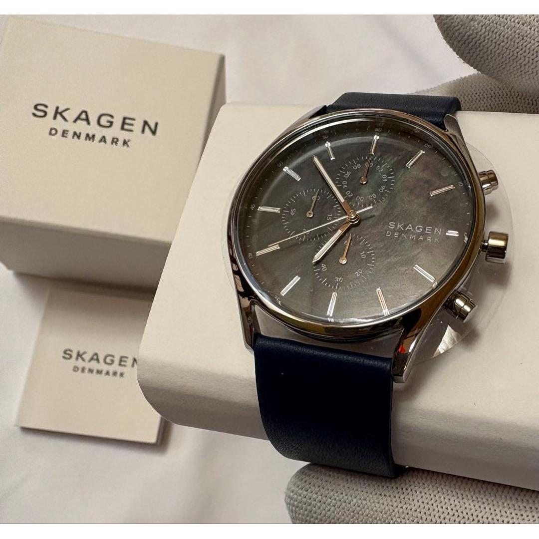 Used SKAGEN HOLST Chronograph MOP Dial SKW6653
