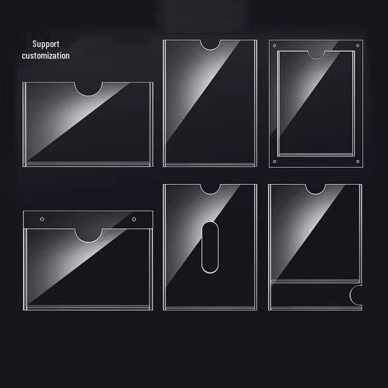 Homeglen A4 Double-Layer Acrylic Display Card Holder