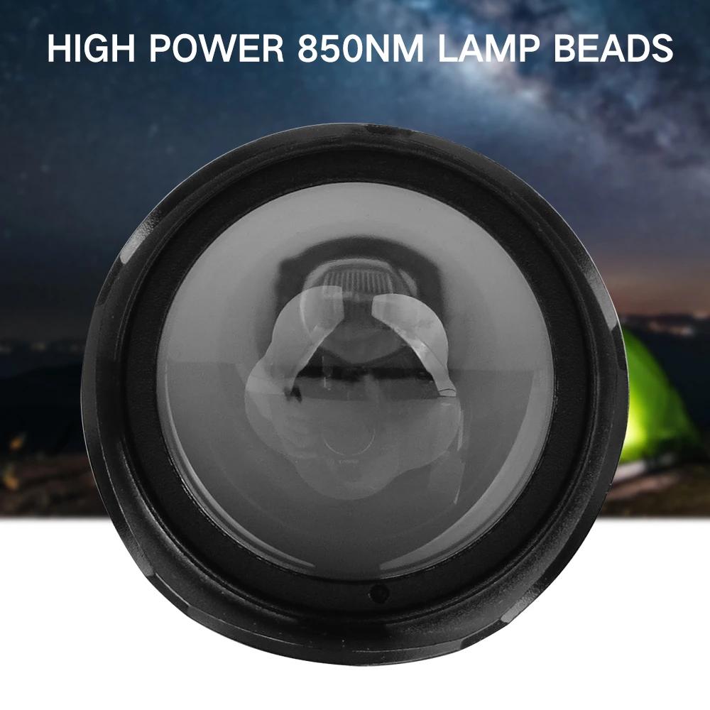 T20 Infrared IR 850nm Night LED Tactical Flashlight Zoom IPX6 Waterproof Torch Use 18650 Battery Hunting Lantern