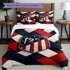 Set copripiumino 3 pezzi (1*Copripiumino + 2*Federe, Senza Nucleo),Set Biancheria da Letto con Stampa Atletico Madrid, Decorazione Camera da Letto, Tutte le Stagioni, Regalo di Compleanno