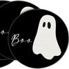 4pcs Halloween  Placemats Round Placemats Potholder Decoration